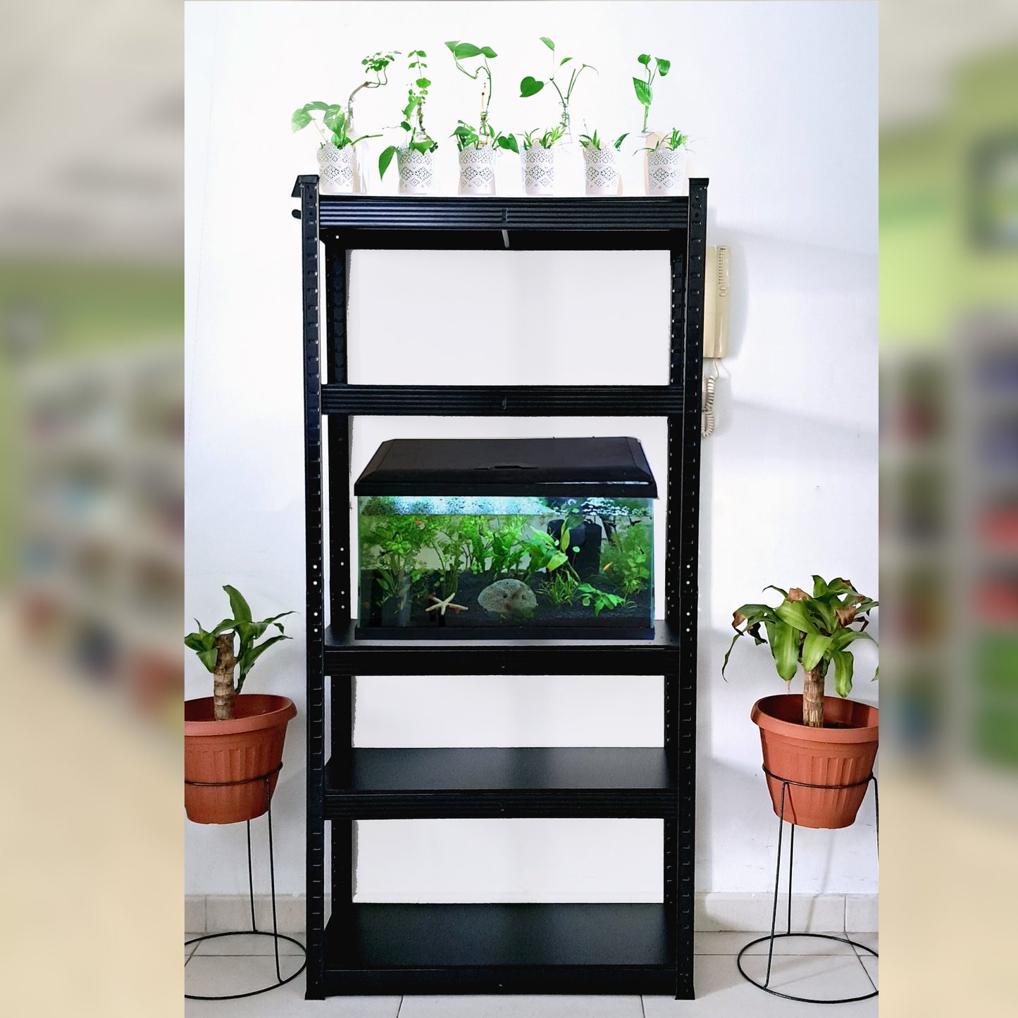 5 Shelf Rack 150 x 75 x 30cm (100kg/Layer Storage)