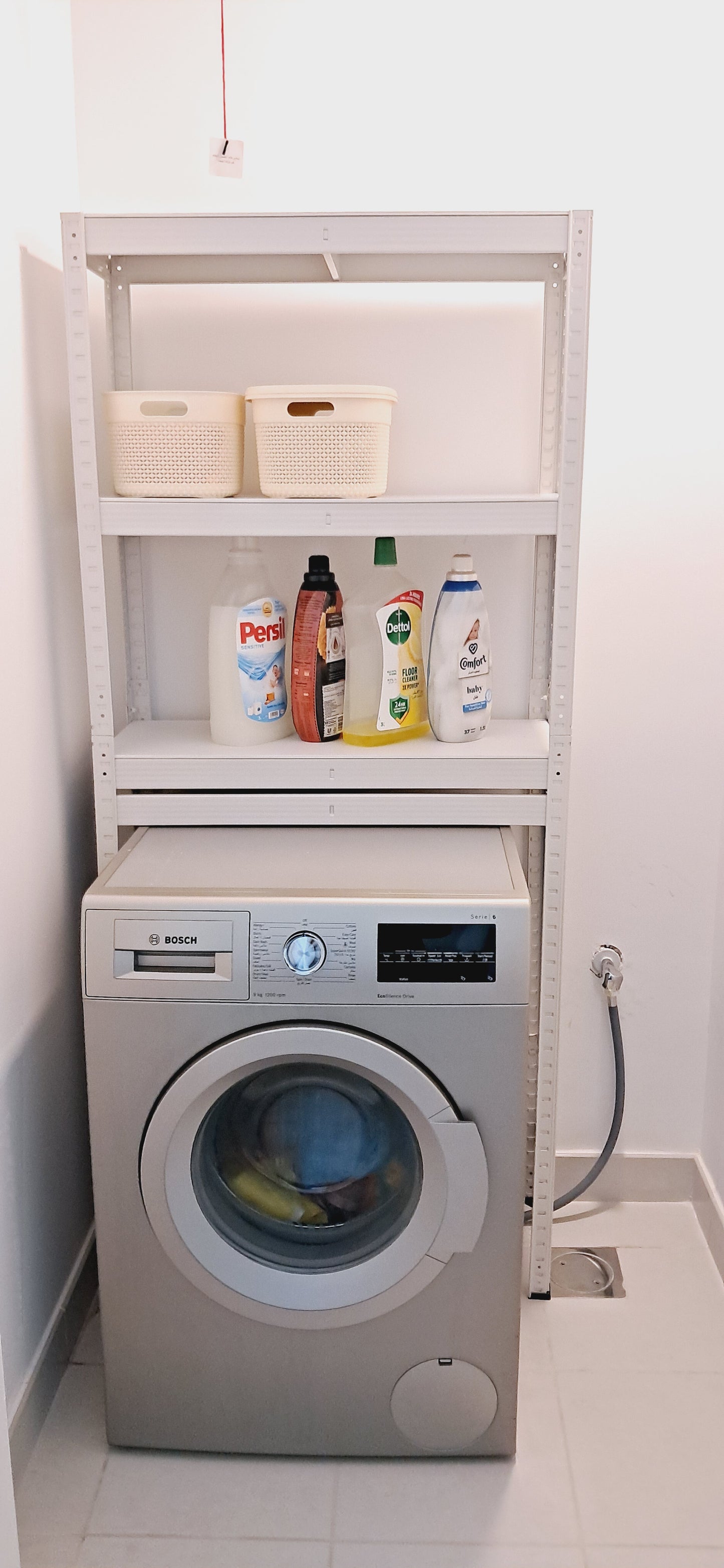 Laundry Room Storage Organizer Shelf, Over The Washer and Dryer
