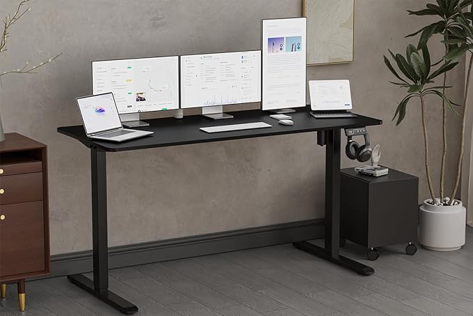 160x60cm Electric Height Adjustable Desk – Ergonomic Sit-Stand Workstation