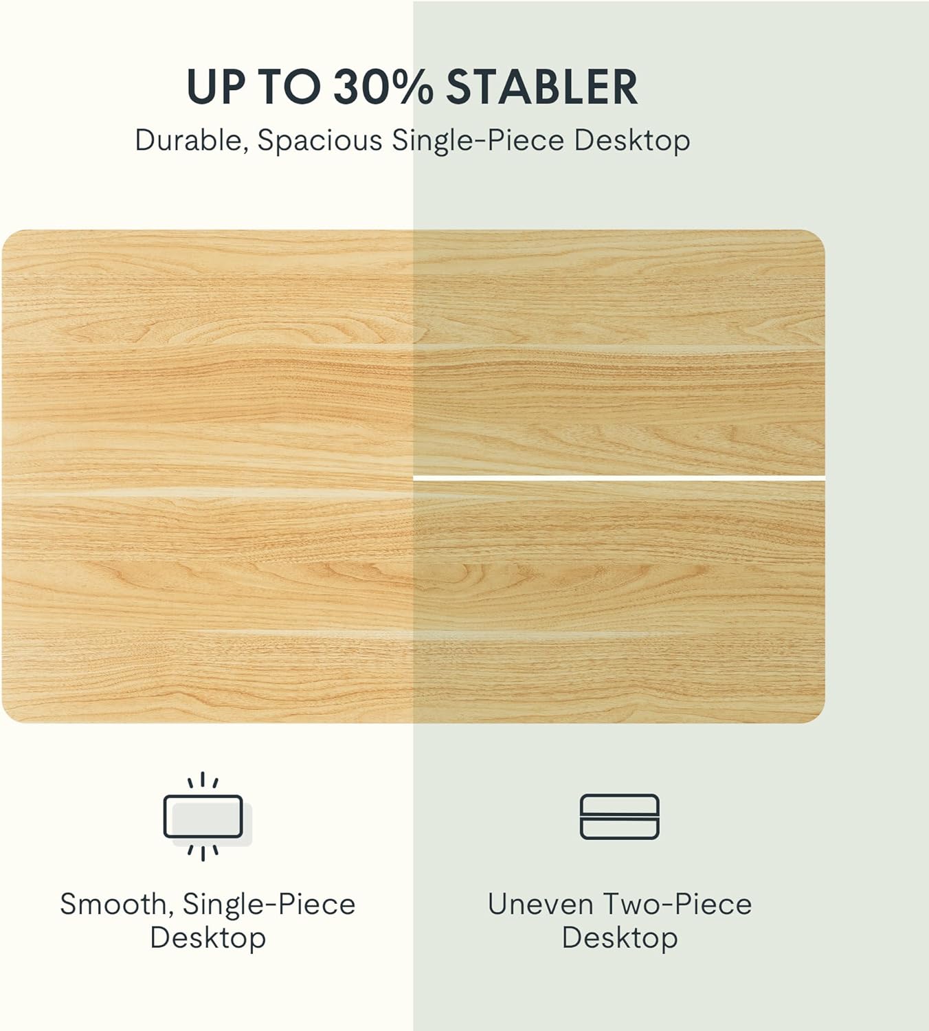 160x60cm Electric Height Adjustable Desk – Ergonomic Sit-Stand(One Piece Tabletop)