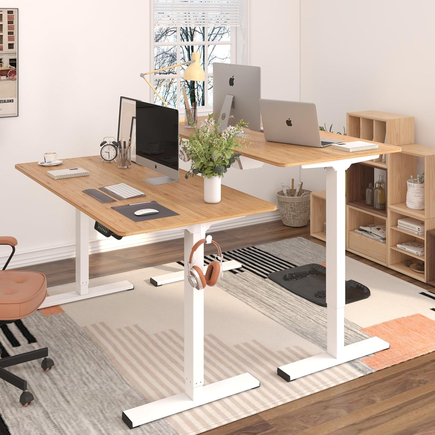 120x60cm Electric Height Adjustable Desk – Ergonomic Sit-Stand Workstation