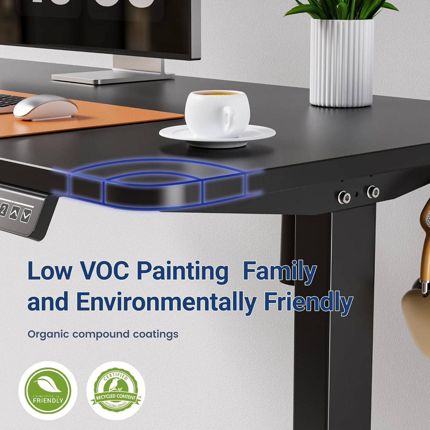 SMART STANDING TABLE - 100x60cm(Black)
