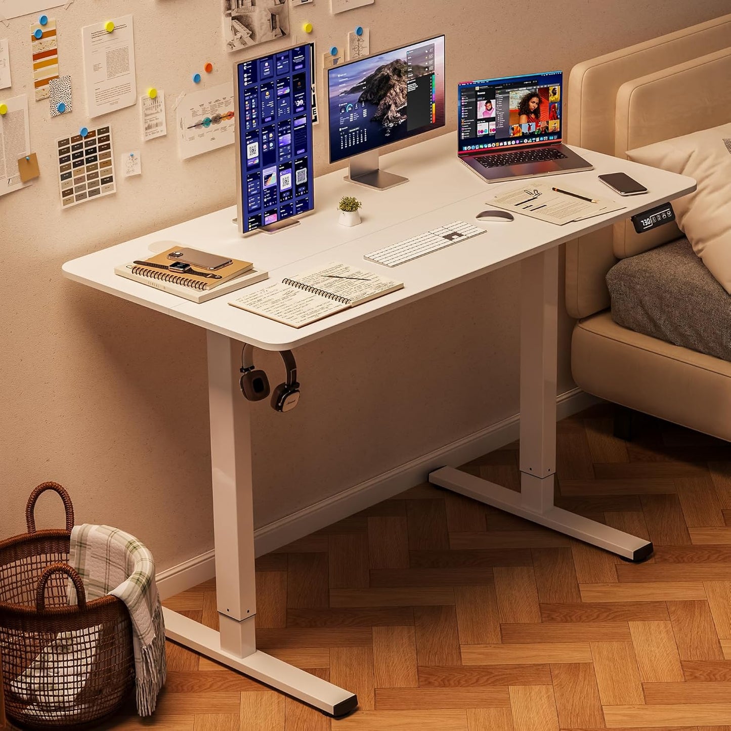 120x60cm Electric Height Adjustable Desk – Ergonomic Sit-Stand Workstation