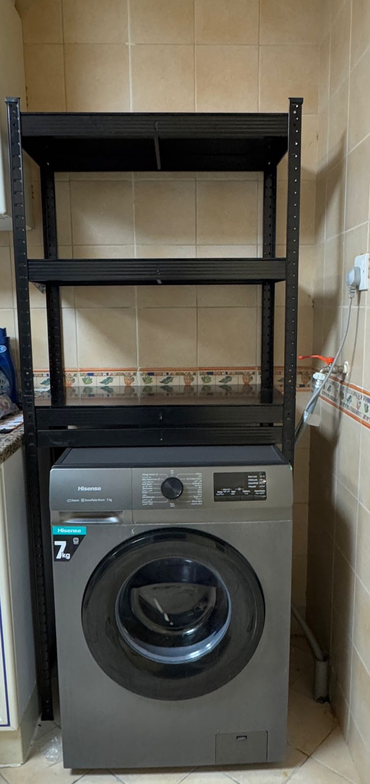 Laundry Room Storage Organizer Shelf, Over The Washer and Dryer