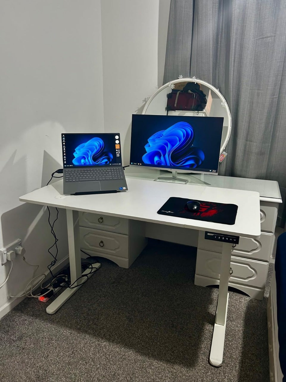 100x60cm Electric Height Adjustable Desk – Ergonomic Sit-Stand Workstation