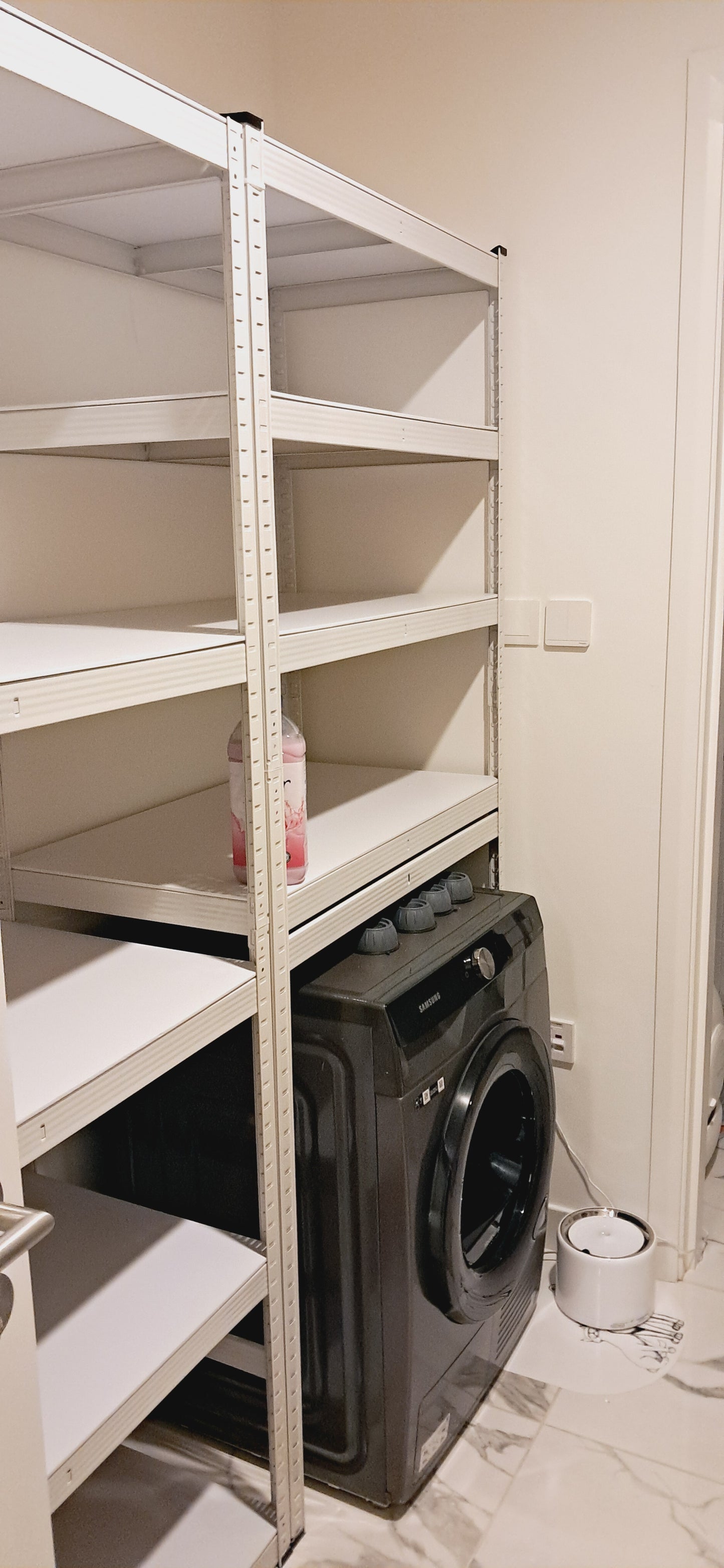 Laundry Room Storage Organizer Shelf, Over The Washer and Dryer