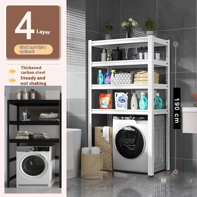 Laundry Room Storage Organizer, Over The Washer and Dryer Storage Shelves for Laundry Organization, Suits All Washing Machine