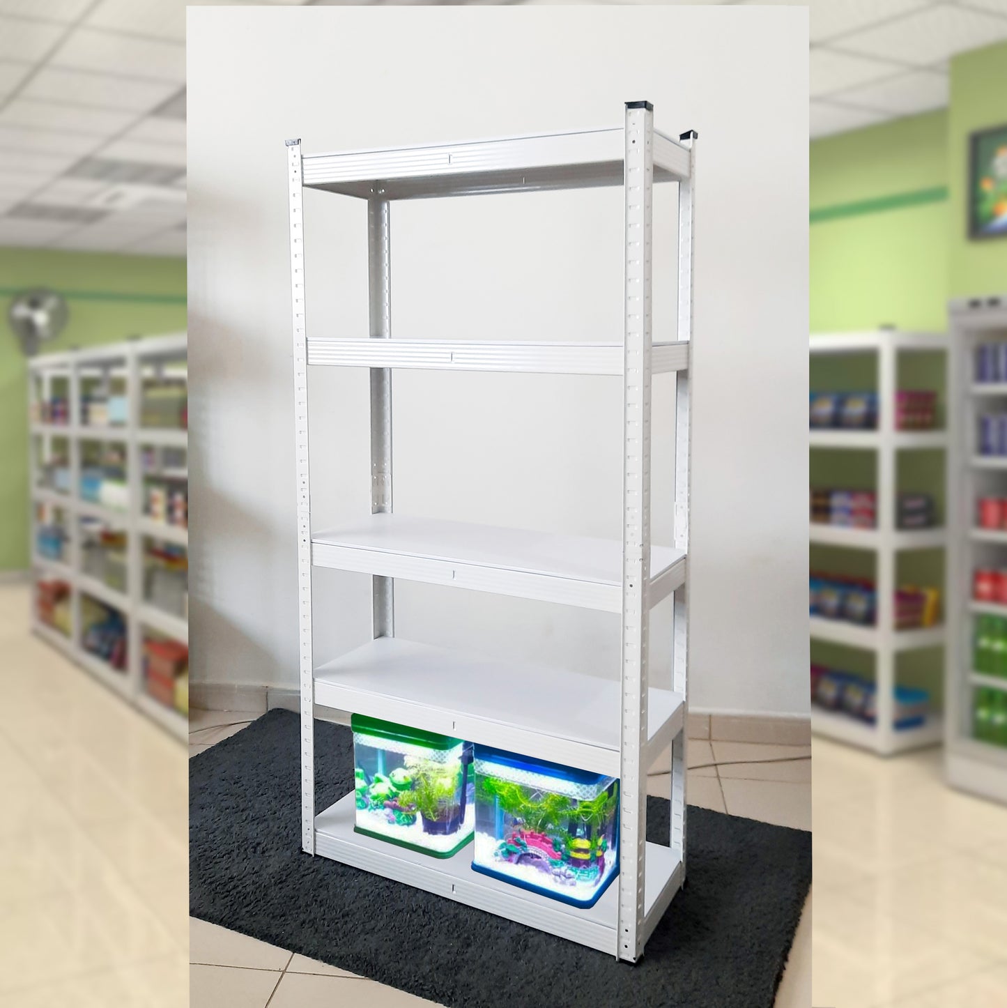 5 Shelf Rack 150 x 75 x 30cm (100kg/Layer Storage)