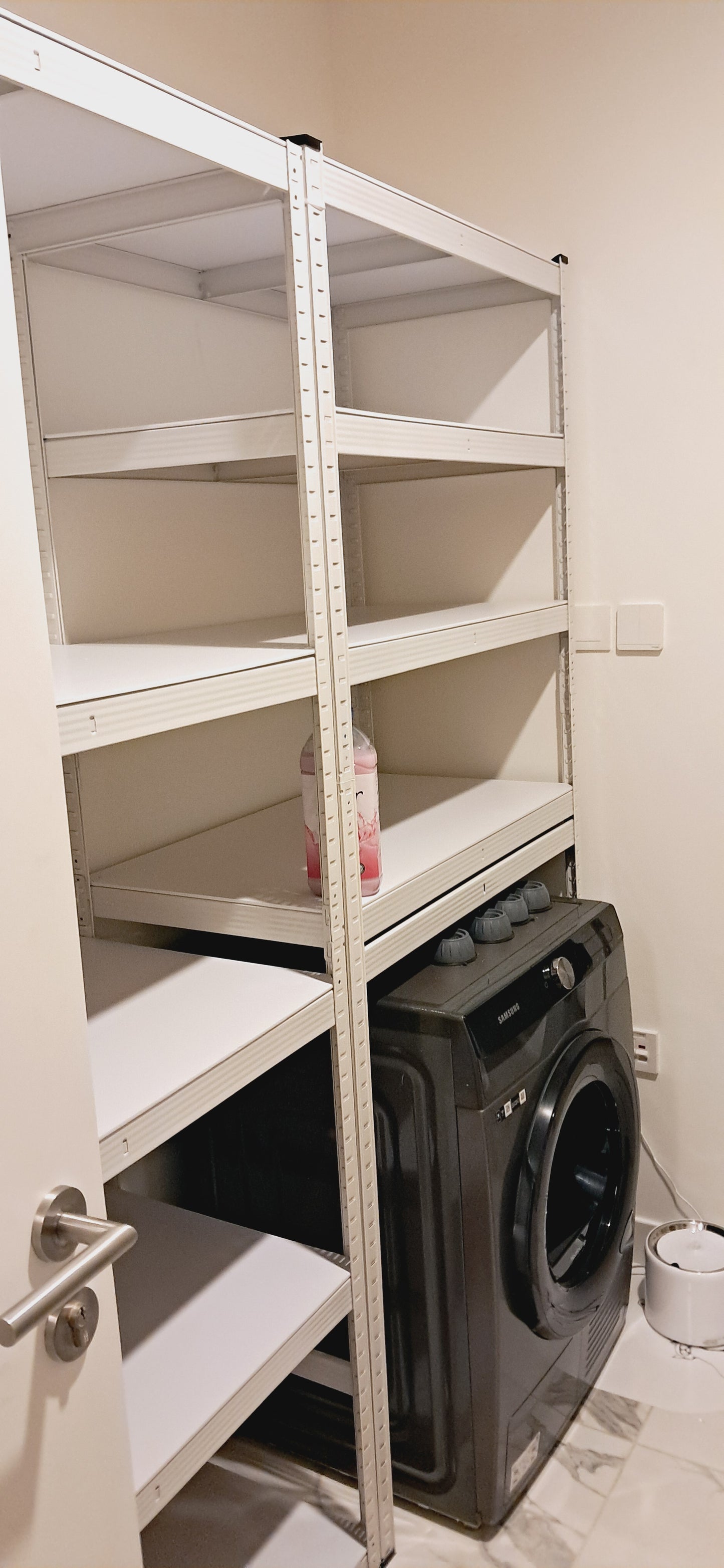 Laundry Room Storage Organizer Shelf, Over The Washer and Dryer