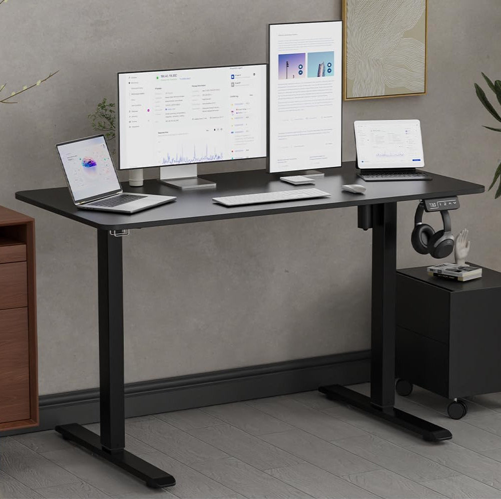 120x60cm Electric Height Adjustable Desk – Ergonomic Sit-Stand Workstation