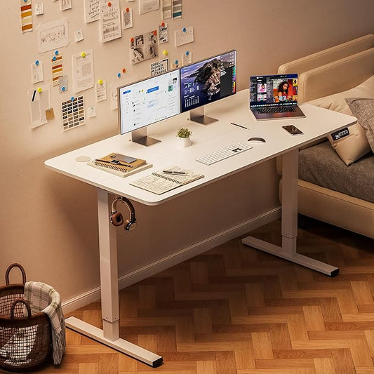 140x60cm Electric Height Adjustable Desk – Ergonomic Sit-Stand Workstation
