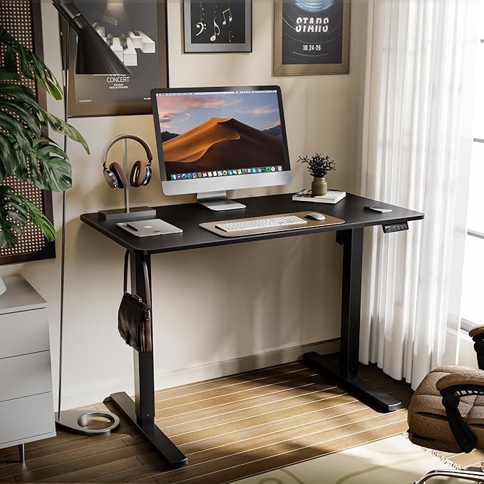 120x60cm Electric Height Adjustable Desk – Ergonomic Sit-Stand Workstation