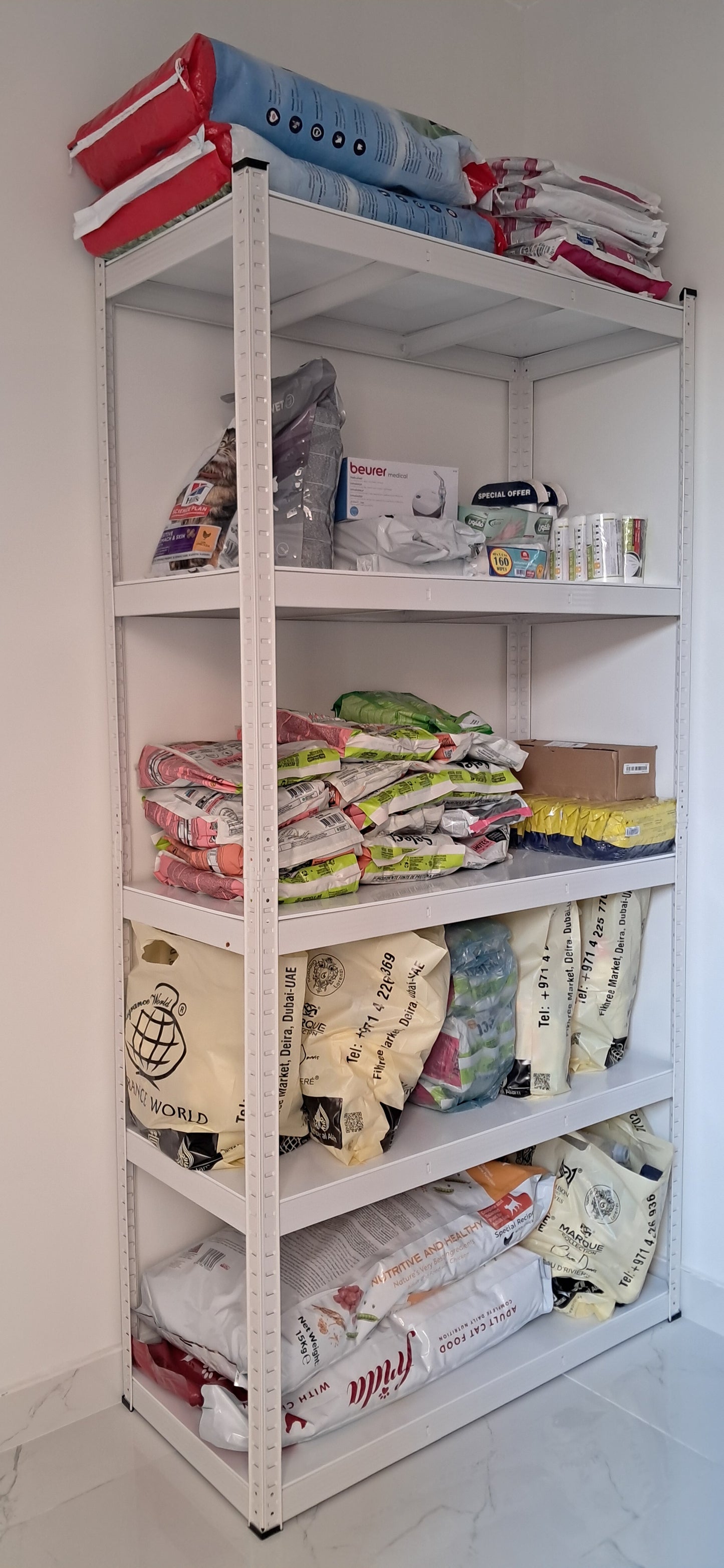 5 Shelf Rack 200 x100 x45cm